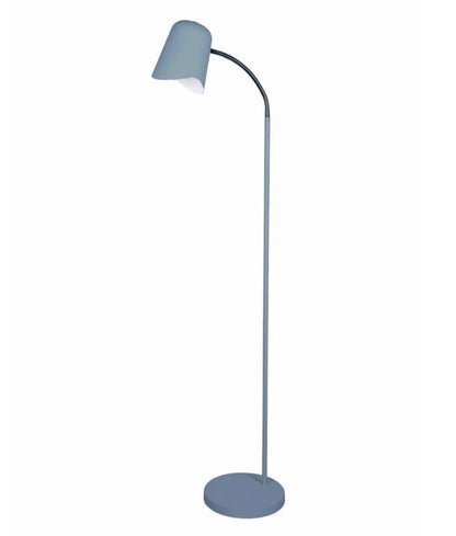 PASTEL: Scandinavian Iron Slim Floor Lamps - Matte Blue