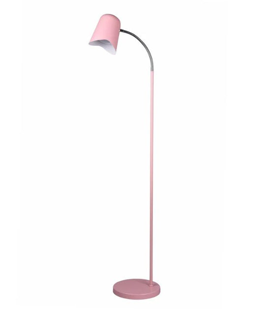 PASTEL: Scandinavian Iron Slim Floor Lamps - Matte Pink