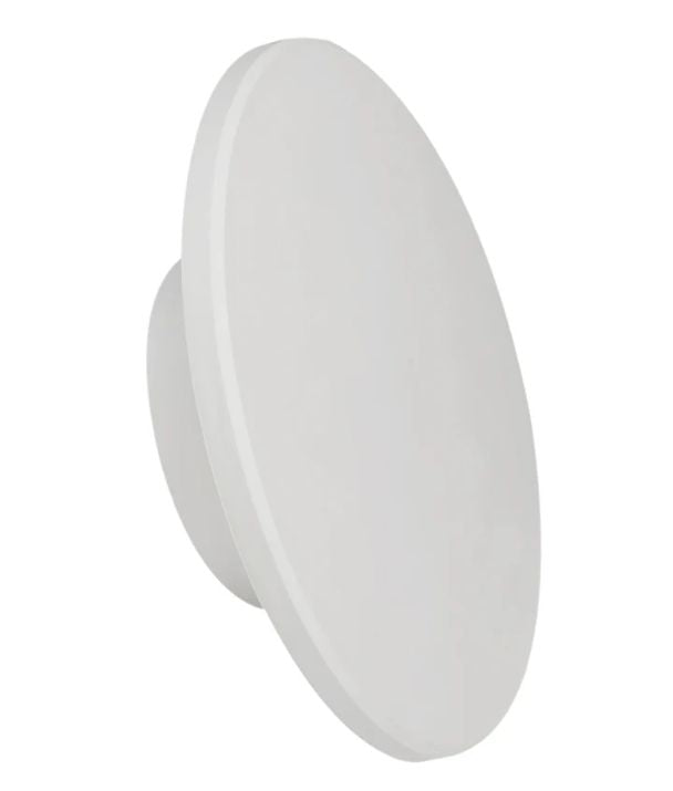 SHADOWTRI: Exterior LED Tri-CCT Round Backlit Wall Lights IP65 & IK08 (Diam: 250mm) - White