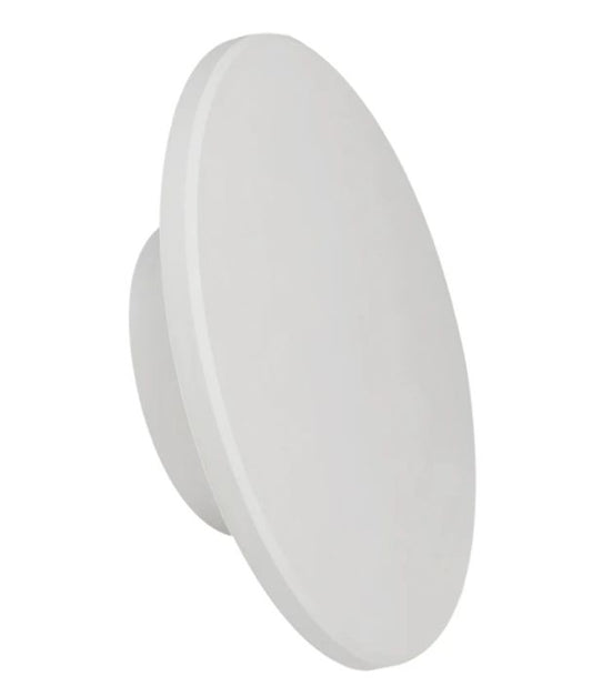 SHADOWTRI: Exterior LED Tri-CCT Round Backlit Wall Lights IP65 & IK08 (Diam: 250mm) - White