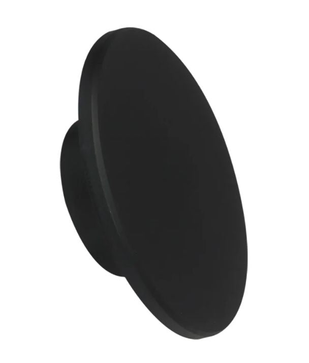 SHADOWTRI: Exterior LED Tri-CCT Round Backlit Wall Lights IP65 & IK08 (Diam: 250mm) - Black