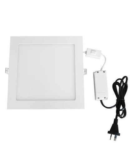 SLICKTRI: LED Dimmable Ultra Slim Tri-CCT Recessed Downlights (Square) - 18W