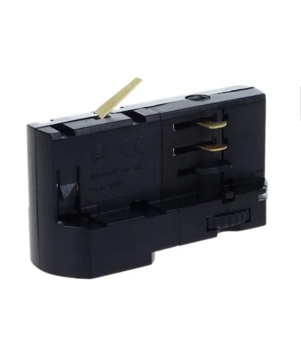 4 Wire 3 Circuit Track Pendant Light Adaptors - Adaptor (Small Hold Weight 5Kg Max) BLACK