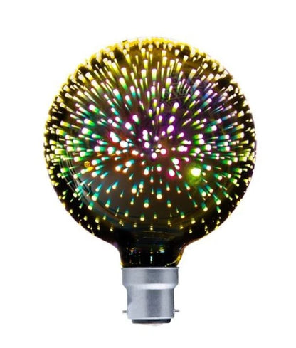 SPECTRA: G125 LED Firework Effect Decorative Globes (4W) - Options: BC G125 4W