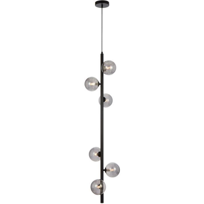 ELSON 6 Pendant Light - Black/Smoke