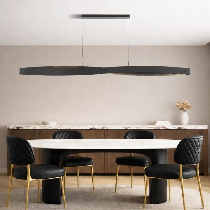 Arezzo 240cm Linear Pendant Light - Black