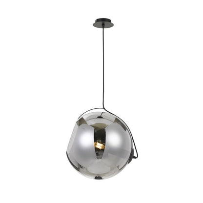 BONDI 30CM Pendant Light - Black/Smoke