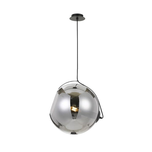 BONDI 30CM Pendant Light - Black/Smoke