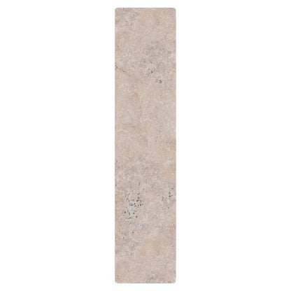 Calibo Orville 450mm Travertine Stone Slim Outdoor LED Wall Light - Travertine with Black