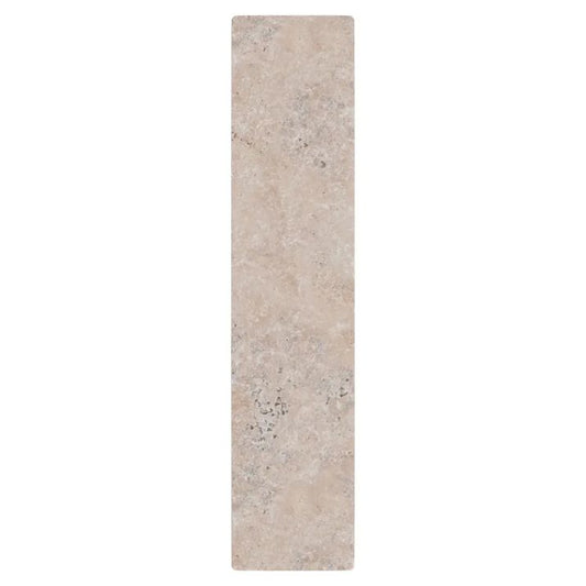 Calibo Orville 450mm Travertine Stone Slim Outdoor LED Wall Light - Travertine with Black
