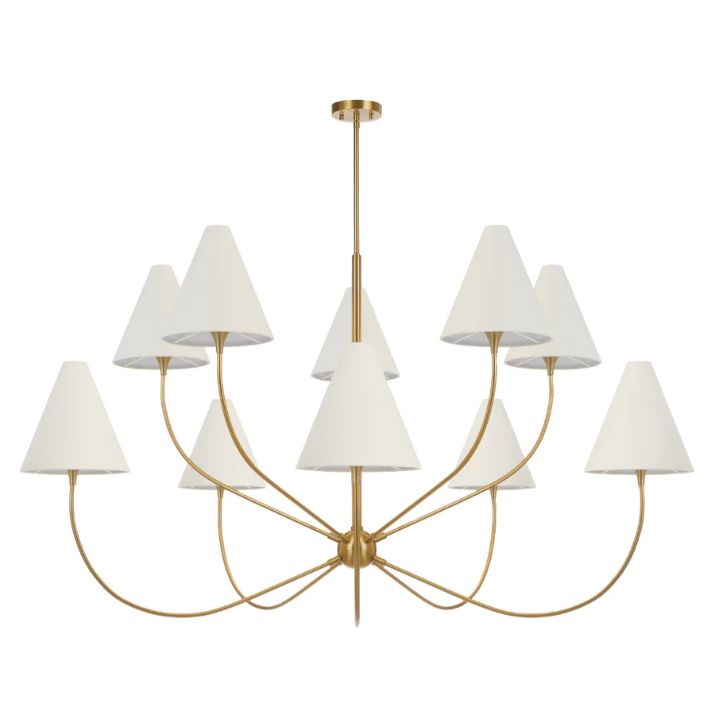 Farnix 10 Light Pendant - Antique Gold