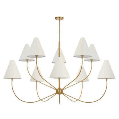 Farnix 10 Light Pendant - Antique Gold