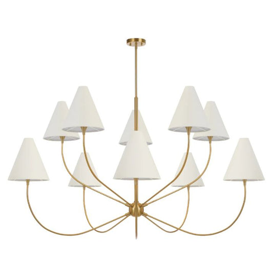 Farnix 10 Light Pendant - Antique Gold