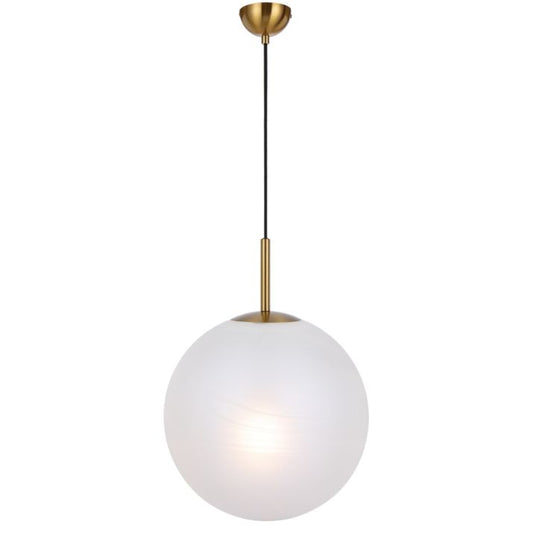 Bally 16 Pendant Light - Antique Gold / Alabastro