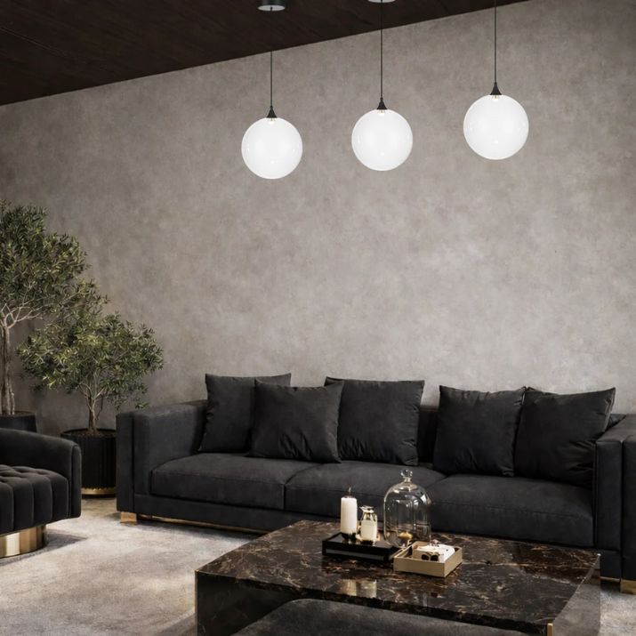 Kupla 1 Light Pendant - Smoke