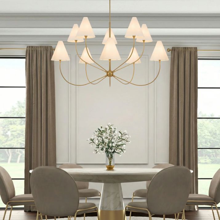 Farnix 10 Light Pendant - Antique Gold
