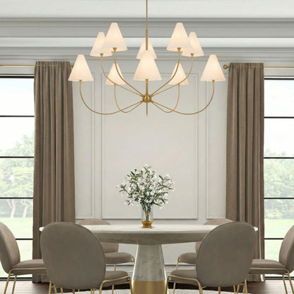 Farnix 10 Light Pendant - Antique Gold
