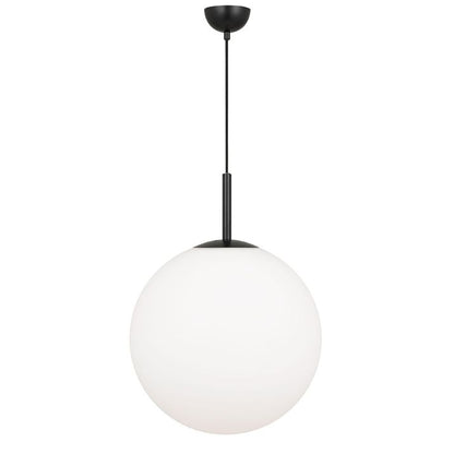 Bally 16 Pendant Light - Black / Opal Matt