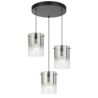 Creval 3 Light Pendant - Black