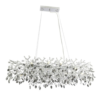MOLENA 10 Rectangular Pendant Light - Chrome