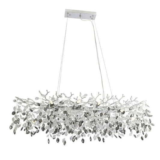 MOLENA 10 Rectangular Pendant Light - Chrome