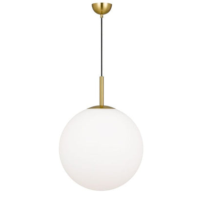 Bally 16 Pendant Light - Nickel / Opal Matt