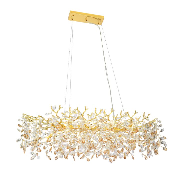 MOLENA 10 Rectangular Pendant Light - Gold