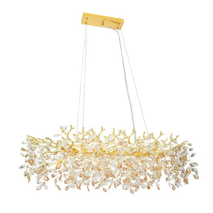 MOLENA 10 Rectangular Pendant Light - Gold