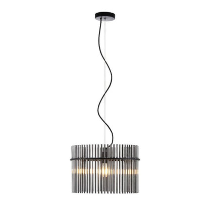 QUILO 40CM Pendant Light – Black/Smoke