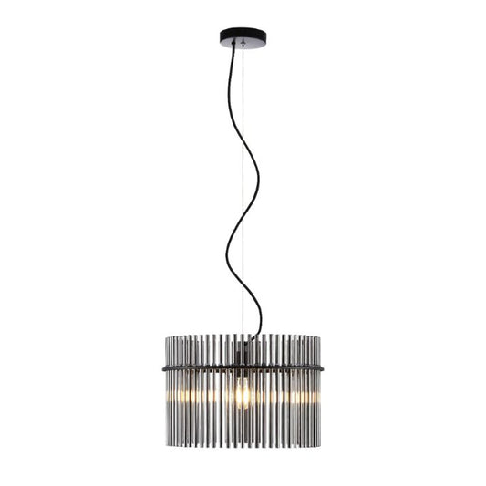 QUILO 40CM Pendant Light – Black/Smoke