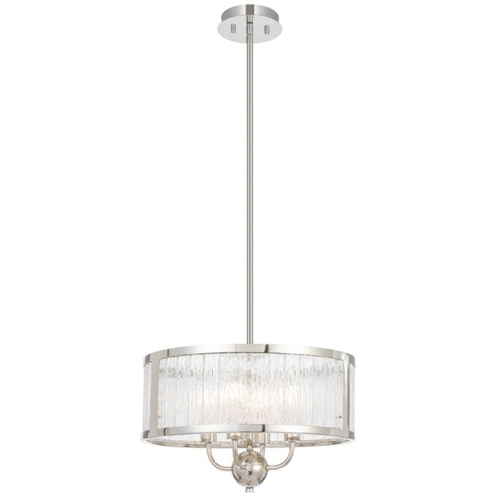 NOREL 4 Pendant Light - Nickel / Clear