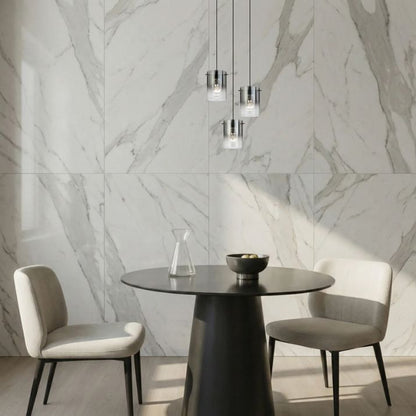 Creval 3 Light Pendant - Black