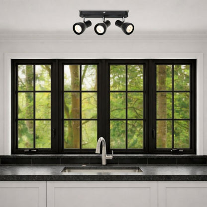 CURTIS 3 Light Ceiling Spot Light - Black