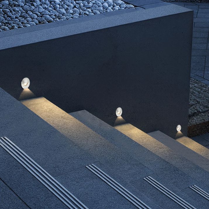 Halon Brass Step Light - Stainless Steel