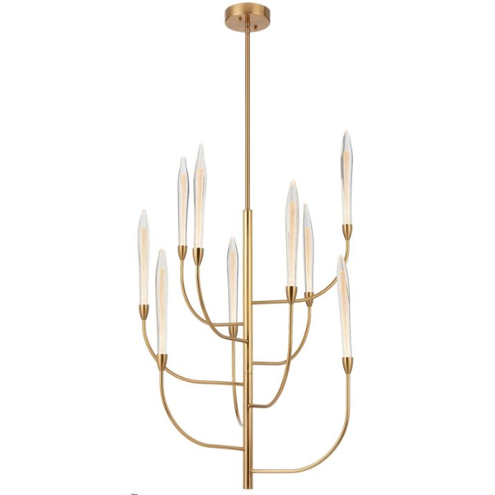 ARCHER 9 LED Pendant Light - Antique Gold