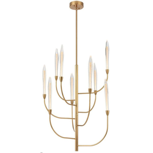 ARCHER 9 LED Pendant Light - Antique Gold