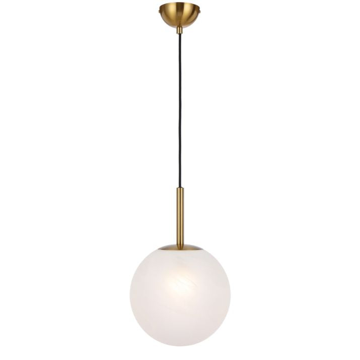 Bally 10 Pendant Light - Antique Gold / Alabastro