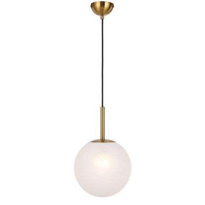 Bally 10 Pendant Light - Antique Gold / Alabastro
