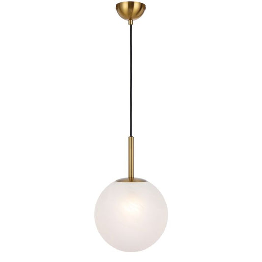 Bally 10 Pendant Light - Antique Gold / Alabastro