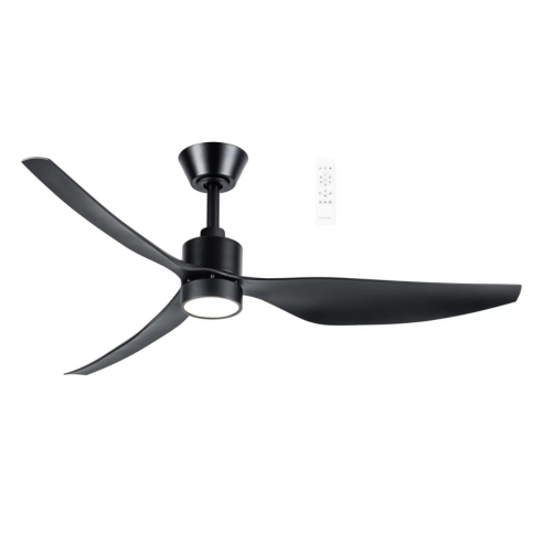 Genoa DC 50″ Matt Black Smart Ceiling Fan With WIFI Remote Control + LED light