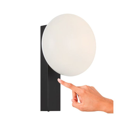 SKYLA Touch Wall Light - Black / Opal