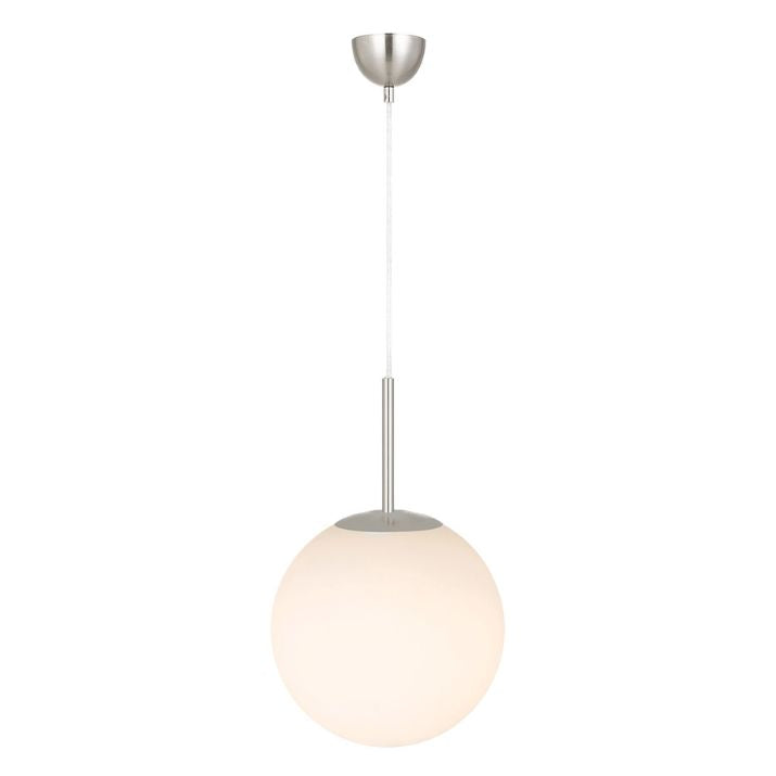 Bally 10 Pendant Light - Nickel / Opal Matt