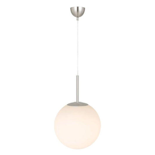 Bally 10 Pendant Light - Nickel / Opal Matt