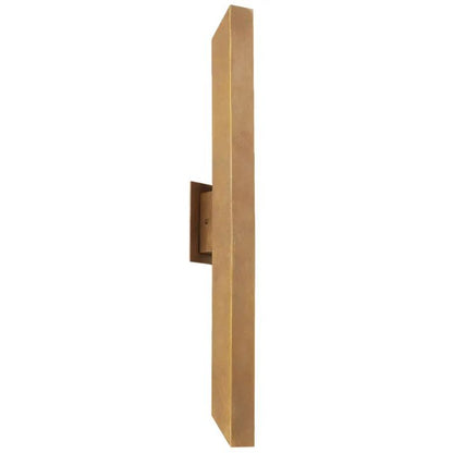 Vostel Twin Exterior Wall Light - Natural Brass