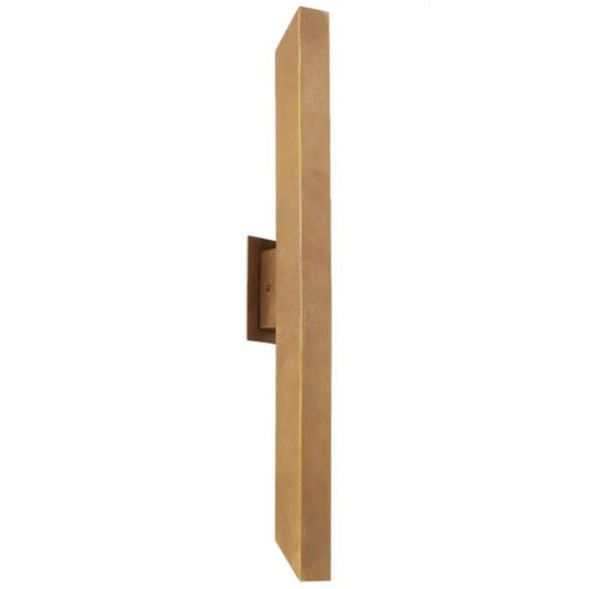 Vostel Twin Exterior Wall Light - Natural Brass