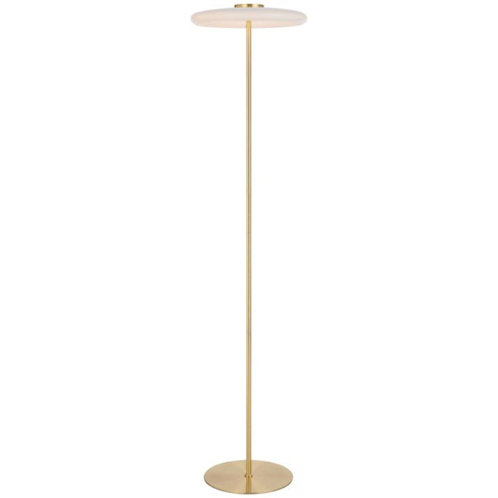 Amity LED Floor Lamp - Brass Matt | Opal