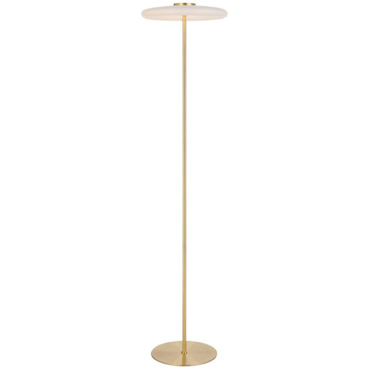 Amity LED Floor Lamp - Brass Matt | Opal
