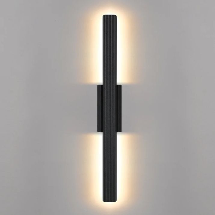 Ostel 1 Light Exterior Wall Light - Black