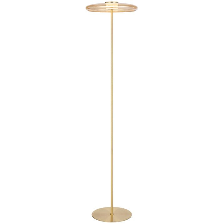 Amity LED Floor Lamp - Brass Matt | Amber