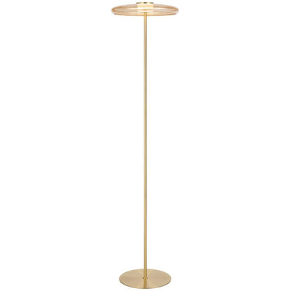 Amity LED Floor Lamp - Brass Matt | Amber